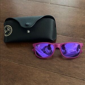 Ray-Ban Vibrant Purple Sunglasses with Black Case